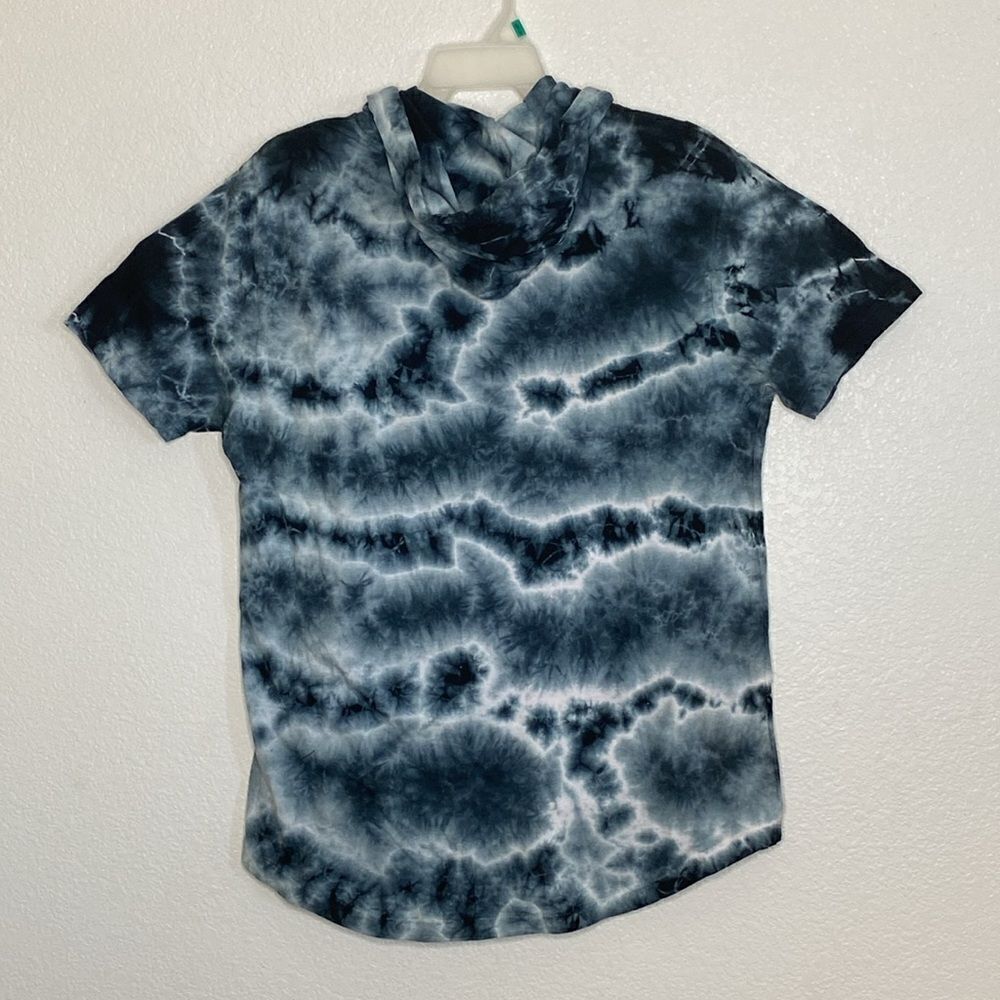 DIKOTOMY Tie Dye Short Sleeves Pullover Savage Hoodie Size M - Picture 4 of 4